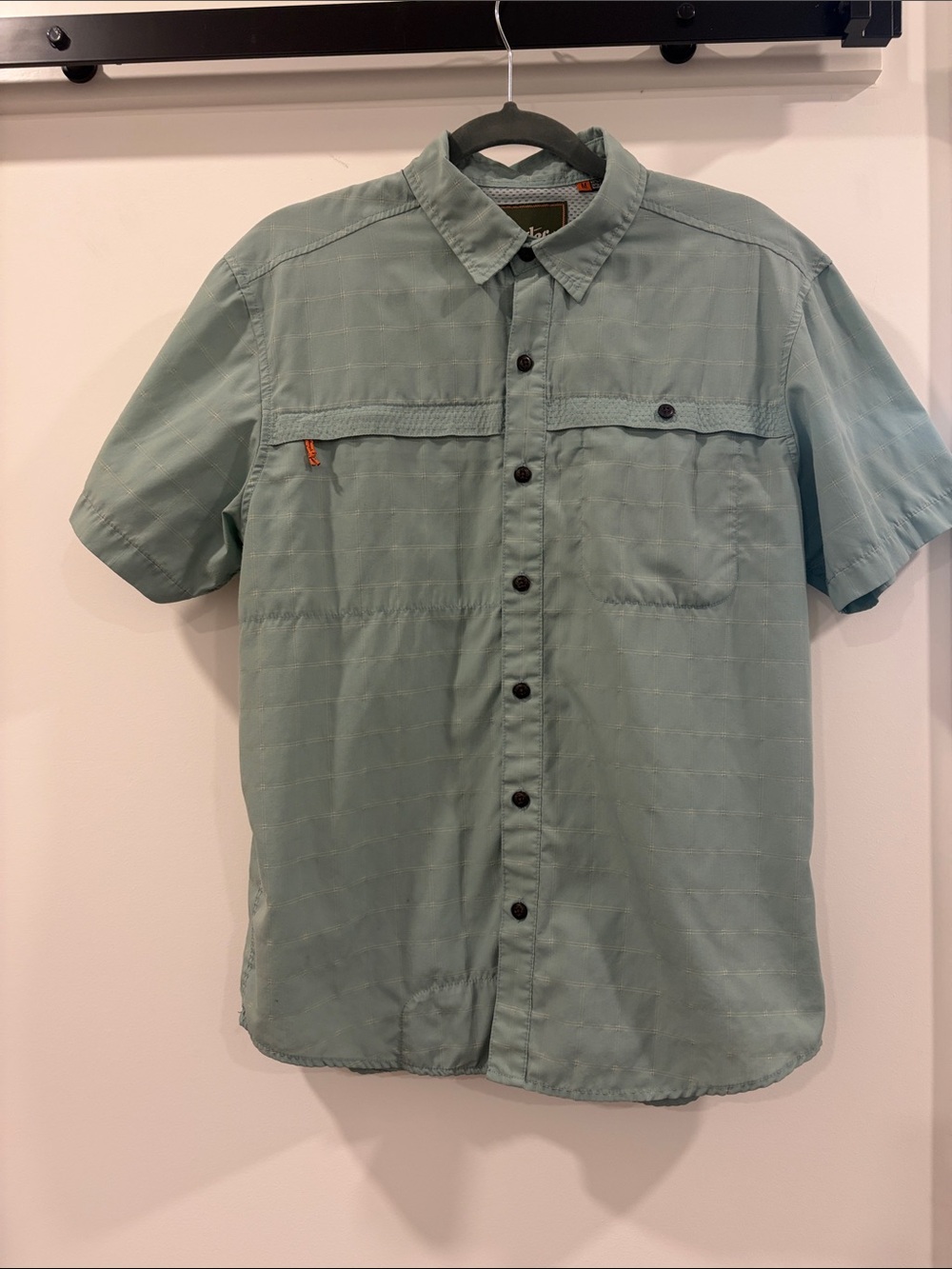 Howler Brothers Short-Sleeve Button-Down Fishing Shirt in Sage Green